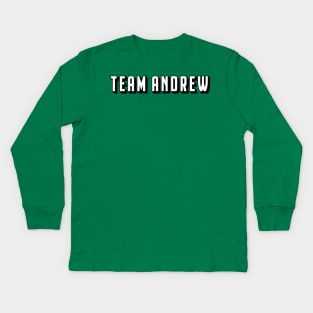 Team Andrew Kids Long Sleeve T-Shirt